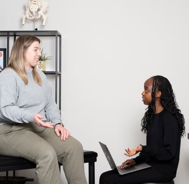 Joanna consulting patient