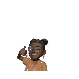 a woman with glasses and a brown shirt