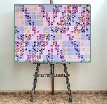 Adamascado, en el caballete