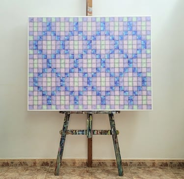 Composicion 827, en el caballete.