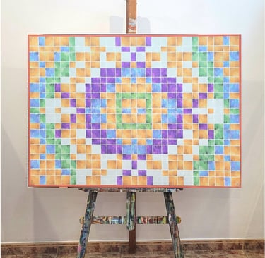 Composicion 781,en el caballete