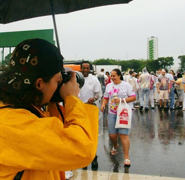 Cobrindo o carnaval de 2010. Foto: Paulo Eduardo