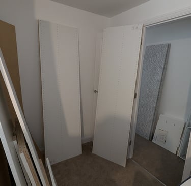 Ikea Furniture before assembly