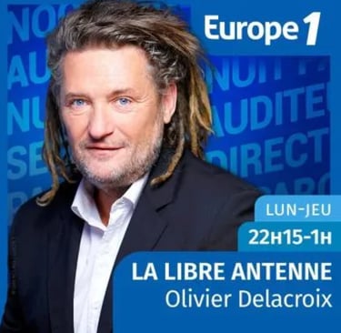 Olivier Delacroix sur Europe 1 pour la Libre antenne parle de la ferme de belon avec Fabrice Gourdon