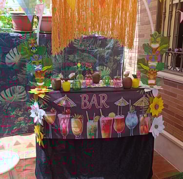 Bar en fiesta de cumpleaños en verano