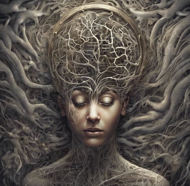 AI interpretation of music, meditation and Other World connection