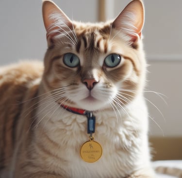 médaille chat