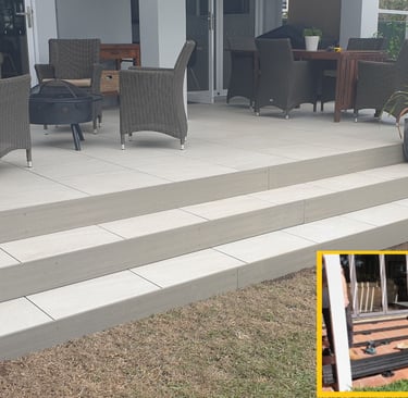 Tiles on a substructure over old tiles