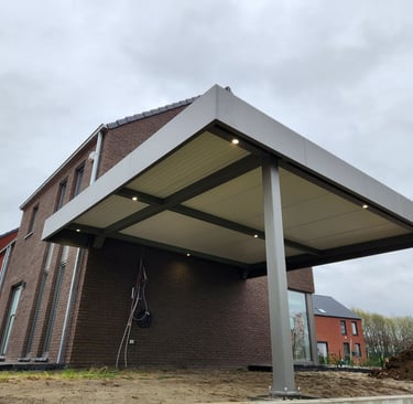 Carport aluminium HORIZON adossé