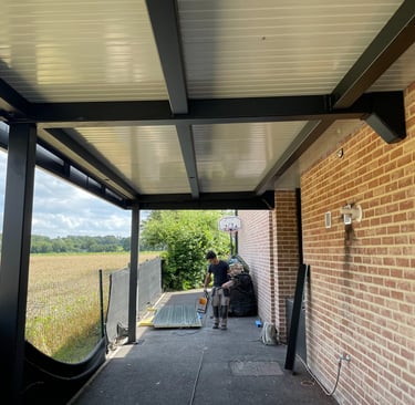 Toiture BAC ACIER ISOLÉ pour carport