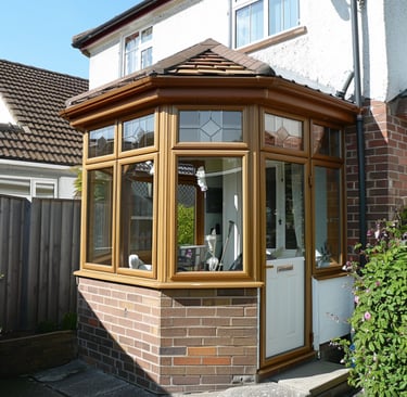 a house with freshly cleaned sparkling windows