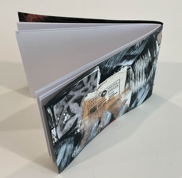 Single signature hand painted acrylic cover - back cover