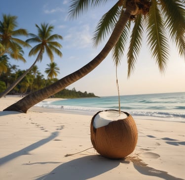 il n'est pas rare de rencontrée un vendeur de Coco le long des plages de Las Terrenas