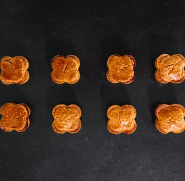bouchées de gâteau basque Pommiers