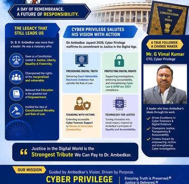 Ambedkar Jayanti Justice in the Digital Era From Constitution to Cyber Justice: Ambedkar’s Vision Lives On Digital India