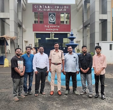 Cyber Privilege at official visit to Rajamahendravaram Central Prison on 06-06-2026