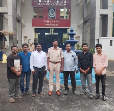 Cyber Privilege at official visit to Rajamahendravaram Central Prison on 06-06-2026