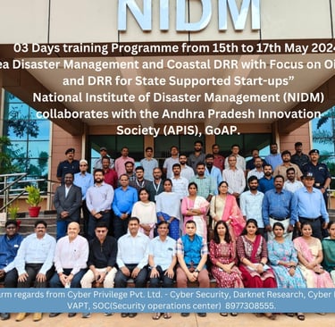 03 Days training Programme from 15th to 17th May 2024. βSea Disaster Management and Coastal DRR with