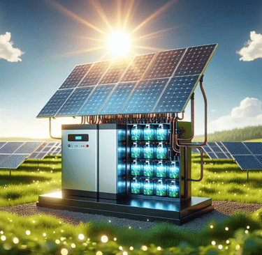 Sistem cadangan energi dengan panel surya