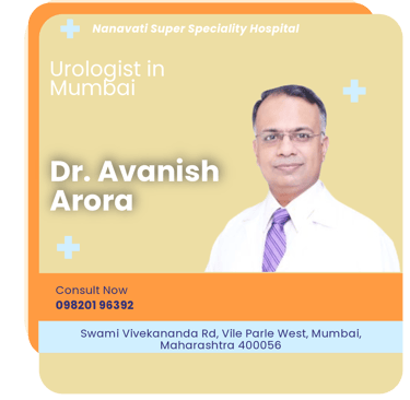 A graphical representation highlighting Dr. Avanish Arora as the Best Urologist in Mumbai.