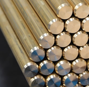 Rond Plein Laiton - Rond cuivre - tige Laiton