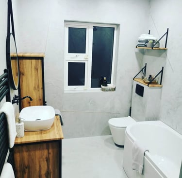 microcement in bathroom renovation