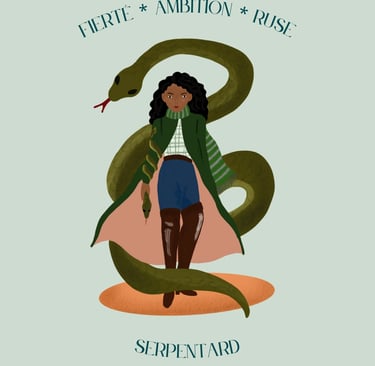 illustration Serpentard - Harry Potter