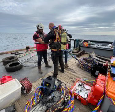 subaquatiques scaphandrier offshore