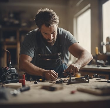 Handyman working