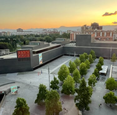 Auditorium Baluarte at sunset
