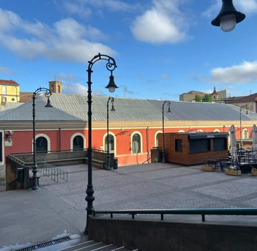 daybreak at Mercado de Santo Domingo