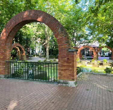 architecture at Parque de la Media Luna