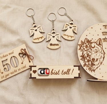 Personalisierte Geburtstagsgeschenke aus Holz mit Gravur – handgemacht und einzigartig