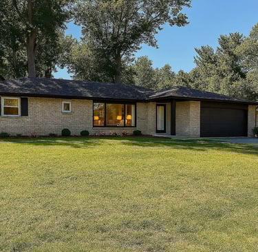 a house with a driveway and a driveway with a driveway