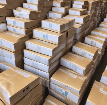 Multiple small transparent bags filled with dried herbal tea labeled 'CrystalTea High Quality CBD'. The bags display a leaf logo, and the herbs inside vary in color with some green and brown hues visible.