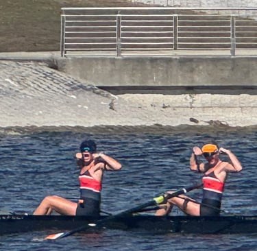 Sisters in the 2- after finishing first at AYC