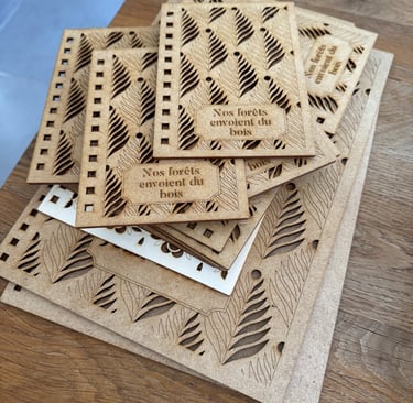découpe laser de bois