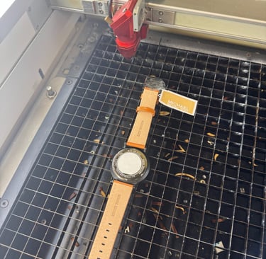 Gravure montre au laser