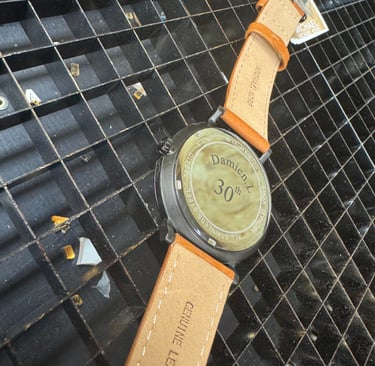 Gravure montre au laser