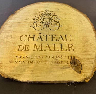 Gravure Laser rondin de bois dessous de plat