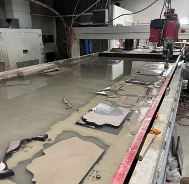 Découpe au jet d'eau