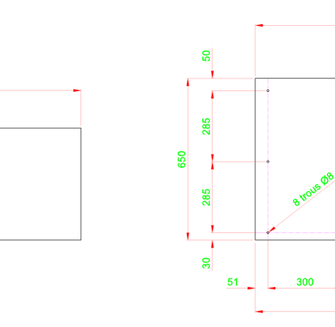Plan pour découpe laser Plexiglas PMMA