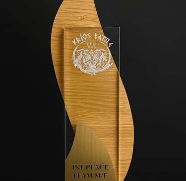 Trophée bois plexi gravure et découpe laser
