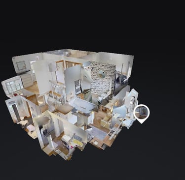 a 360 dollhouse view of a house