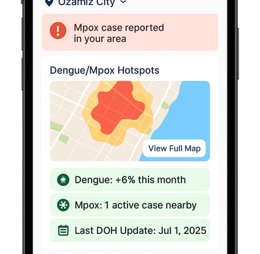 Public Health Alert App