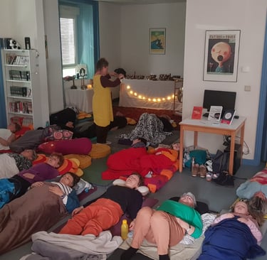 Photo prise pendant une intervention en entreprise, à la médiathèque de Pordic