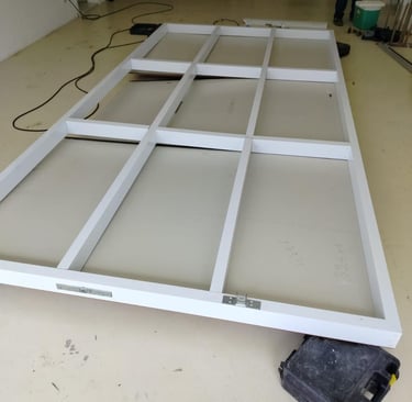 portão de garagem em alumínio