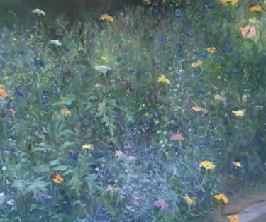 painting of wild flowers