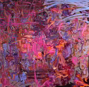 an acrylic abstract painting 