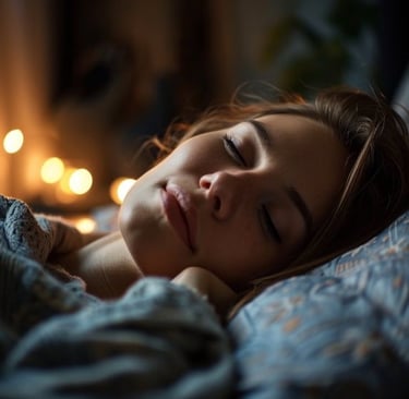 Pessoa tendo uma boa noite de sono para uma boa recuperação muscular